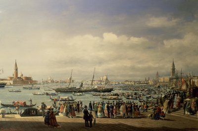 Napoleão III chegando em Veneza de Francesco Zanin