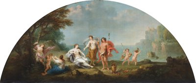 Um Baco e Ariadne de Francesco Zuccarelli