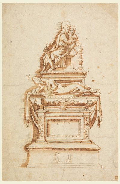 Projeto para um Monumento Sepulcral para um Cardeal Médici de Francesco da Sangallo