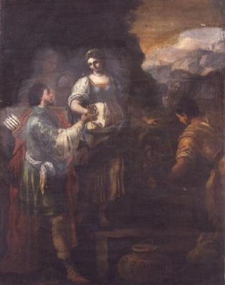 Rebecca e Eliezer no Poço de Francesco de (attr. to) Mura