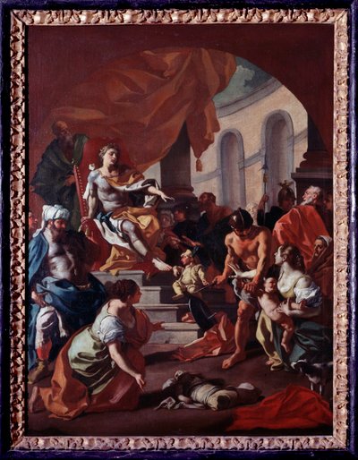 Julgamento da Pintura Salomão por Francesco de Mura (1696-1782) Museo dell