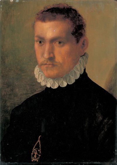 Retrato de um cavaleiro de Francesco de Rossi Salviati Cecchino