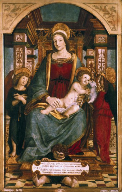 A Virgem e o Menino com Anjos, 1512 de Francesco dei Tatti
