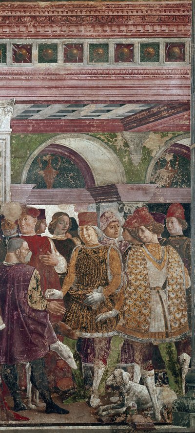 Alegoria de Abril, detalhe com o Borso d