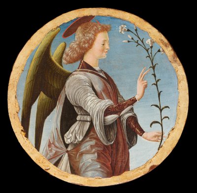 Políptico Griffoni: Anjo da Anunciação, ca 1472-1473. de Francesco del Cossa