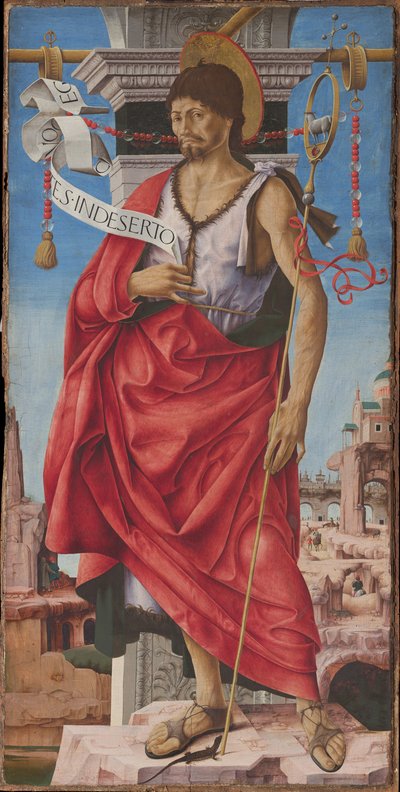Políptico Griffoni: São João Batista, ca 1472-1473. de Francesco del Cossa