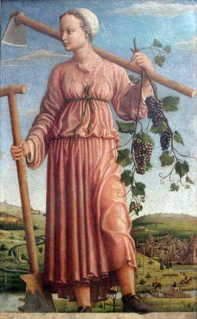 Polímnia, a musa da poesia sagrada de Francesco del Cossa
