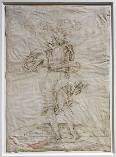 Atlas, c.1472-74 (caneta sobre pergaminho) de Francesco di Giorgio Martini
