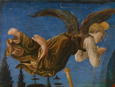 Painel de Anjos do Retábulo Pistoia Santa Trinità, 1455-1460 de Francesco di Stefano Pesellino