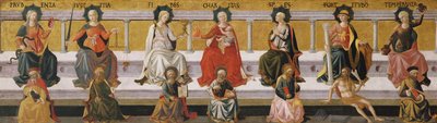 As Sete Virtudes, c. 1450 de Francesco di Stefano Pesellino
