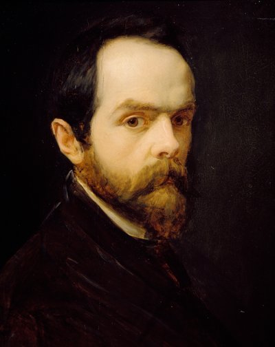 Auto-retrato (óleo sobre tela) de Francesco or Eugene Pescatori