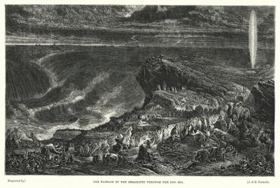 A Passagem dos Israelitas pelo Mar Vermelho (gravura) de Francis (after) Danby