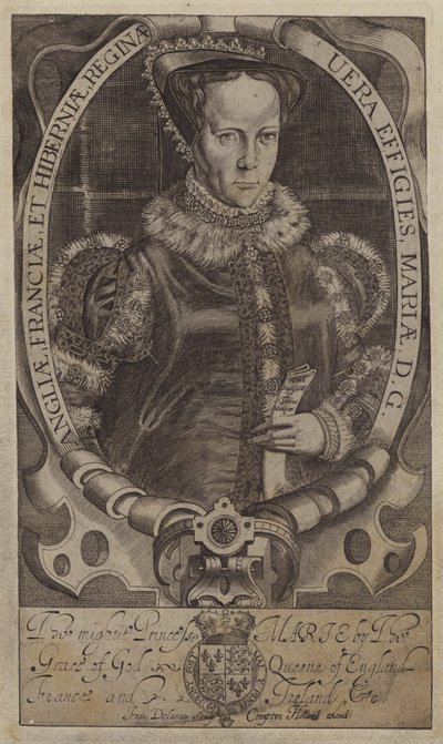Maria, Rainha dos Escoceses (gravura) de Francis (after) Delaram