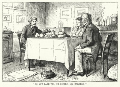 Ilustração para grandes expectativas de Charles Dickens (gravura) de Francis Arthur Fraser