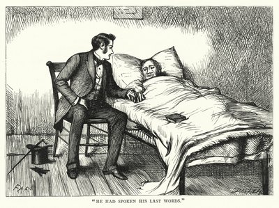 Ilustração para grandes expectativas de Charles Dickens (gravura) de Francis Arthur Fraser