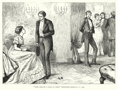 Ilustração para grandes expectativas de Charles Dickens (gravura) de Francis Arthur Fraser