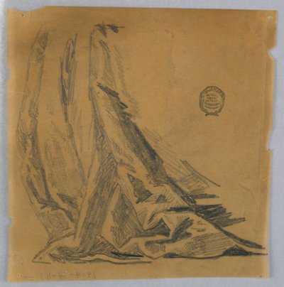 Estudo de cortinas de Francis Augustus Lathrop