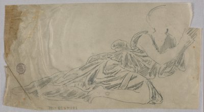 Estudo de cortinas de Francis Augustus Lathrop