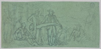 Esboço para um mural de Francis Augustus Lathrop