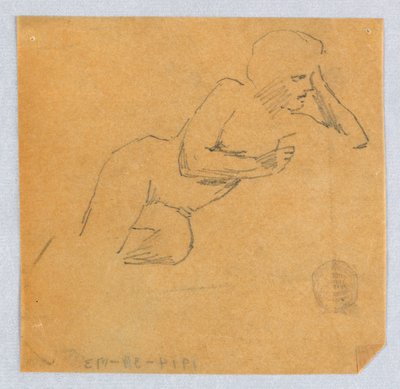 Esboço de nu feminino de Francis Augustus Lathrop