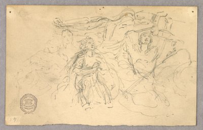 Esboço do Grupo Figural para Ascensão de Francis Augustus Lathrop