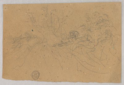 Esboço do Grupo Figural para Ascensão de Francis Augustus Lathrop