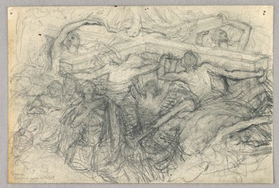 Esboço de figuras com uma cruz de Francis Augustus Lathrop