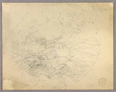 Esboço de Figuras em um Círculo de Francis Augustus Lathrop