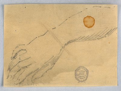 Esboço de mão e pulso de Francis Augustus Lathrop