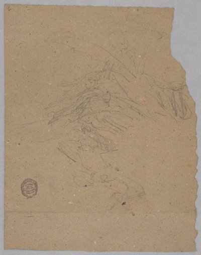 Esboço de Figuras Celestiais de Francis Augustus Lathrop