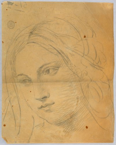 Esboço da cabeça da mulher de Francis Augustus Lathrop