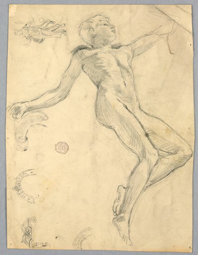 Esboço de um nu feminino de Francis Augustus Lathrop