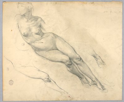 Esboço de um nu feminino de Francis Augustus Lathrop