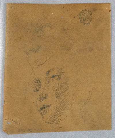 Esboço da cabeça de uma mulher de Francis Augustus Lathrop