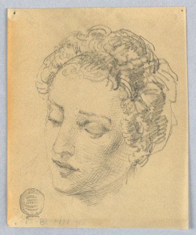 Esboço da cabeça de uma mulher de Francis Augustus Lathrop