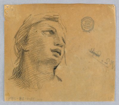 Esboço da cabeça de uma mulher de Francis Augustus Lathrop