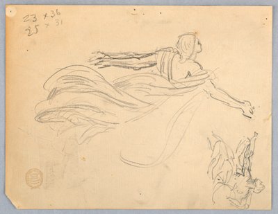 Esboço de um anjo de Francis Augustus Lathrop