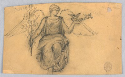 Primavera, Esboço de Figura Alada de Francis Augustus Lathrop