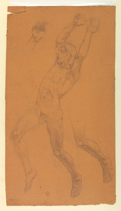 Estudos para uma figura voadora de Francis Augustus Lathrop