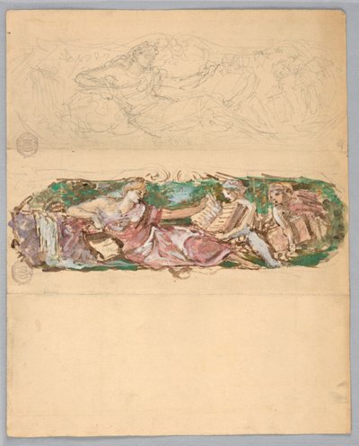 Estudos para um painel de parede de Francis Augustus Lathrop