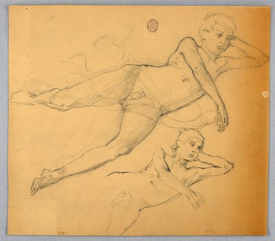 Estudos da Figura Nua de Francis Augustus Lathrop