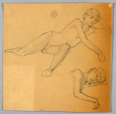 Estudos da Figura Nua de Francis Augustus Lathrop