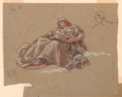 Estudo para "Caridade", Igreja de São Bartolomeu, Nova York, NY de Francis Augustus Lathrop