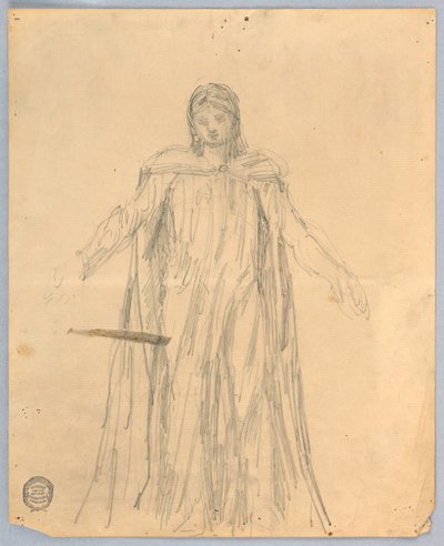 Estudo para Cristo, Capela de São Bartolomeu, Nova York de Francis Augustus Lathrop