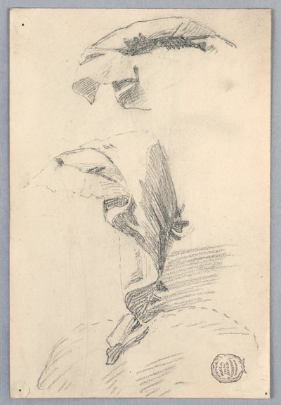 Estudo de cortinas de Francis Augustus Lathrop