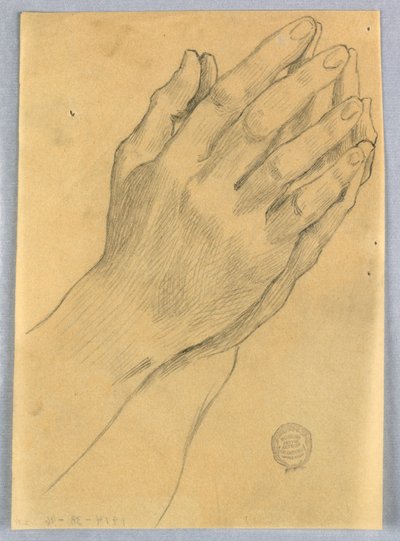 Estudo das mãos de Francis Augustus Lathrop