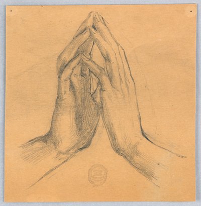 Estudo das mãos de Francis Augustus Lathrop