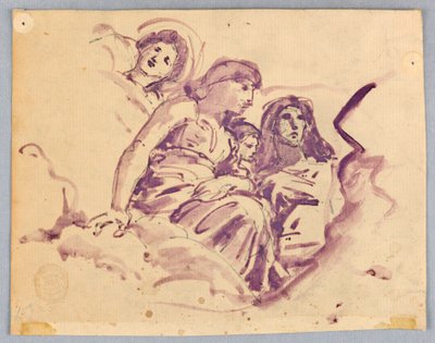 Estudo de Figuras Celestiais de Francis Augustus Lathrop