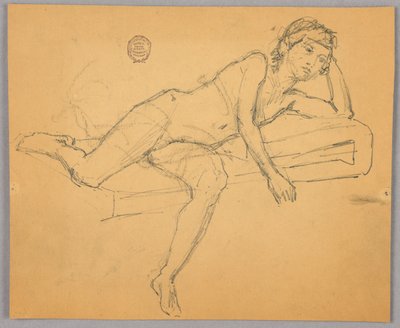 Estudo da Figura Nua de Francis Augustus Lathrop