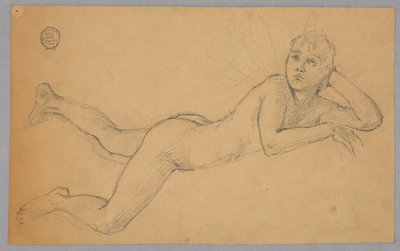 Estudo da Figura Nua de Francis Augustus Lathrop